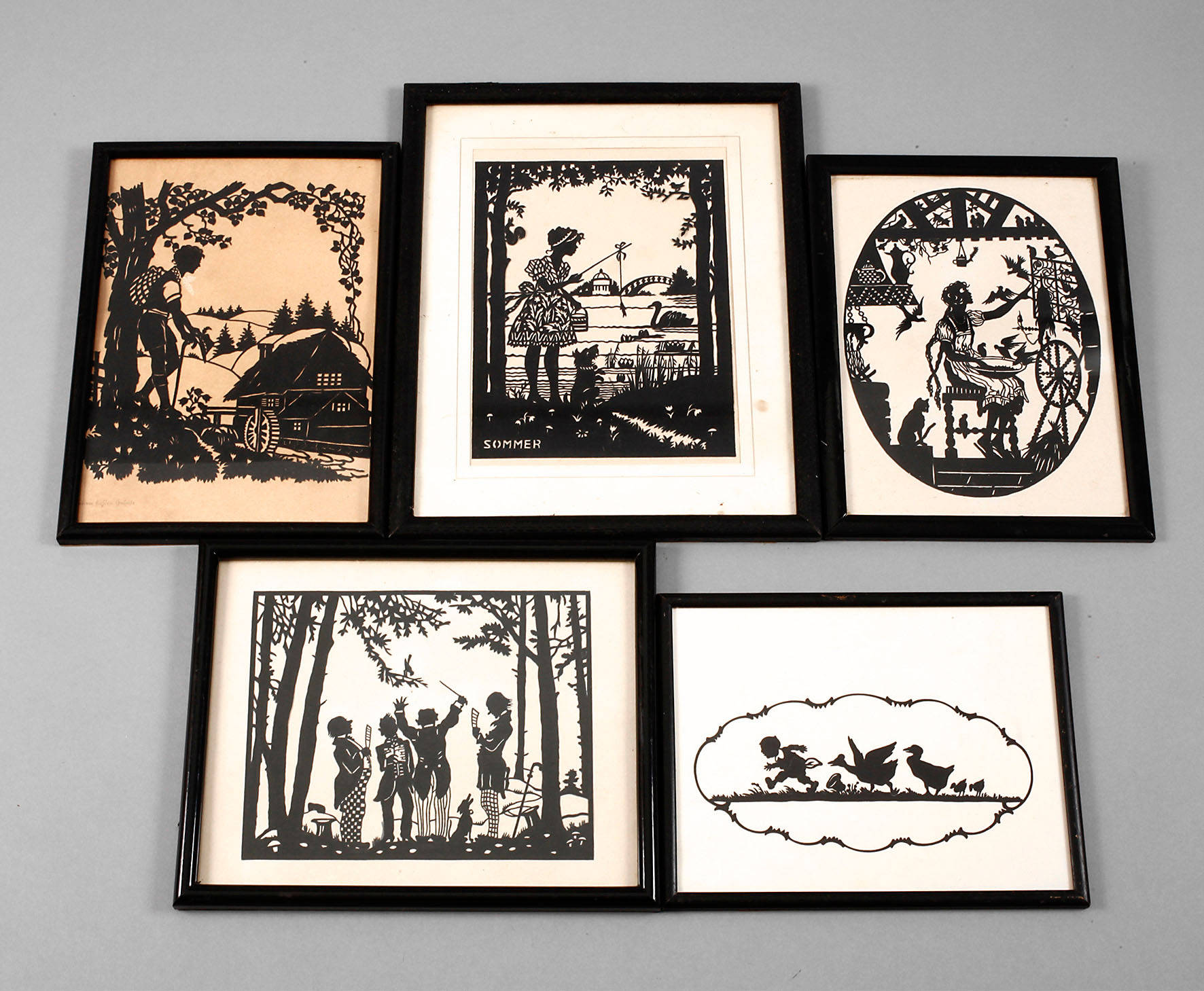 Konvolut Scherenschnitte