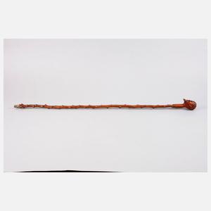 Geschnitzter Spazierstock