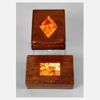 Zwei Bernsteinschatullen111