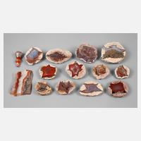 Konvolut polierte geschliffene Achate111