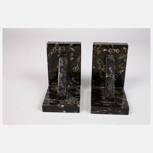 Buchstützen Serpentin