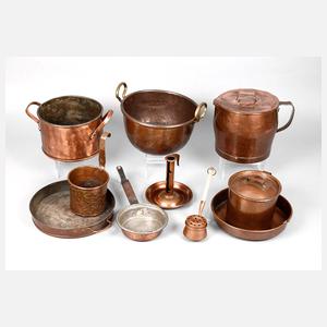 Konvolut Kupfergefäße