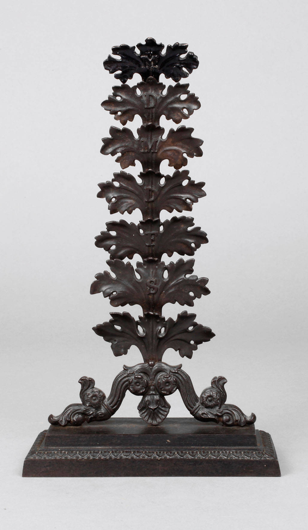 Tischkalender Eisenguss