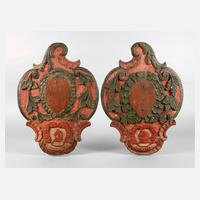 Paar barocke Wandplatten111