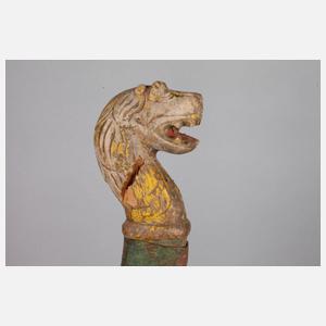 Zwei Schlittenköpfe