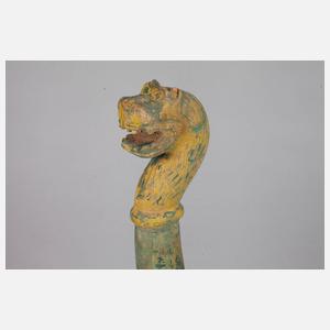 Zwei Schlittenköpfe