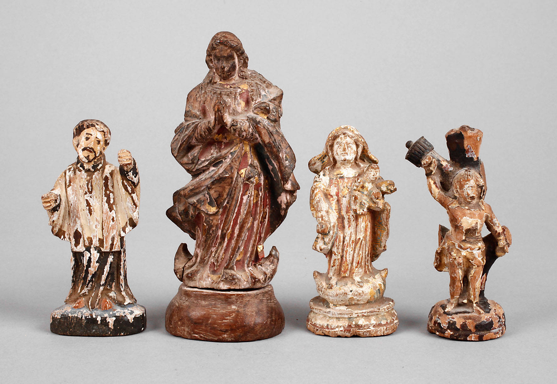 Vier barocke Schnitzereien