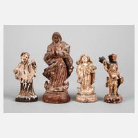 Vier barocke Schnitzereien111