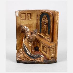 Kleine gotische Schnitzerei