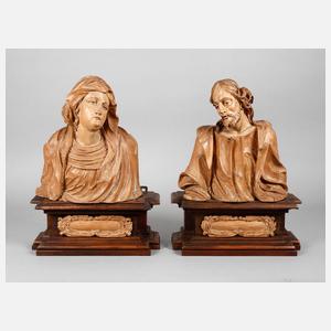 Paar barocke Schnitzereien