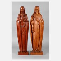Paar figürliche Schnitzereien111