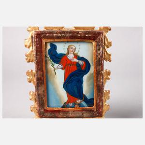 Paar barocke Hinterglasbilder