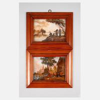 Paar Hinterglasbilder111