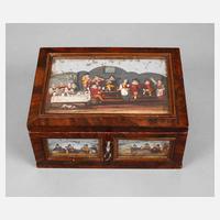 Schatulle mit Hinterglasmalerei111