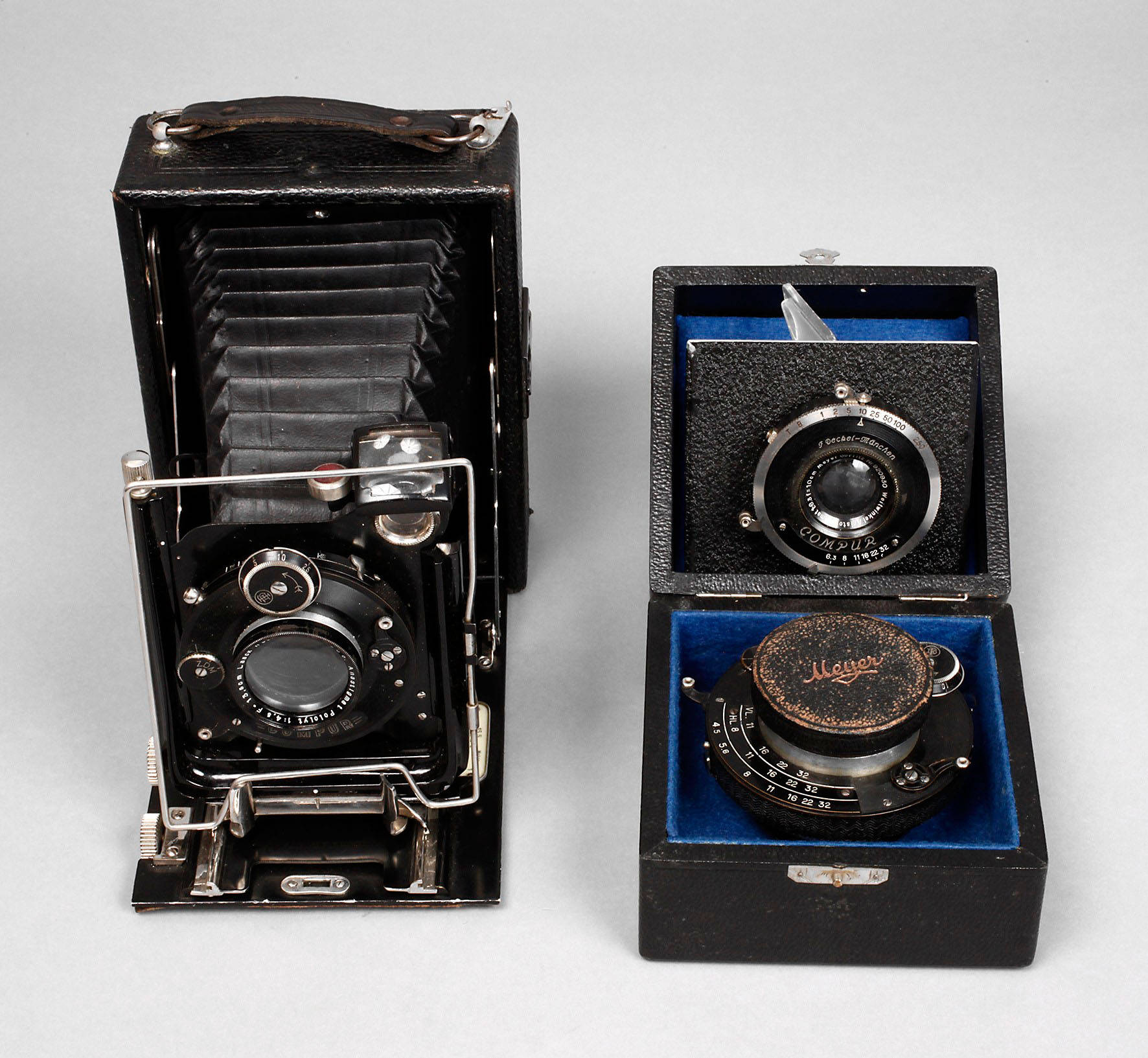 Plattenkamera mit Zubehör