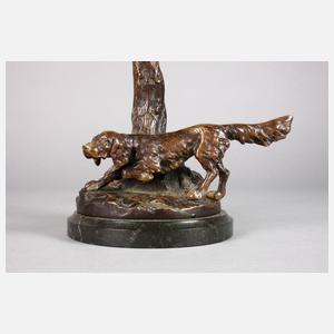 Jagdliche Tischlampe