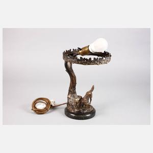Jagdliche Tischlampe