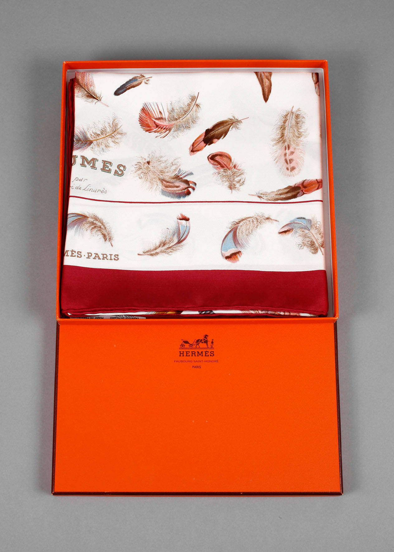 Seidentuch Hermès ”Plumes”