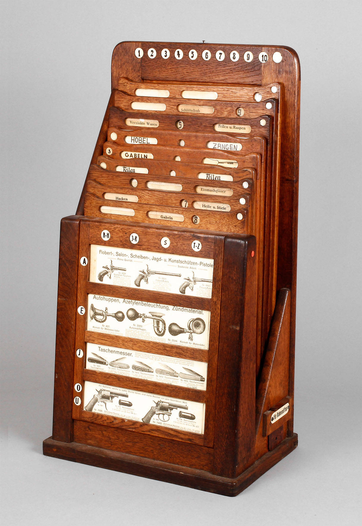 Historischer Prospektständer