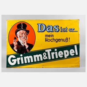 Werbeschild Grimm & Triepel