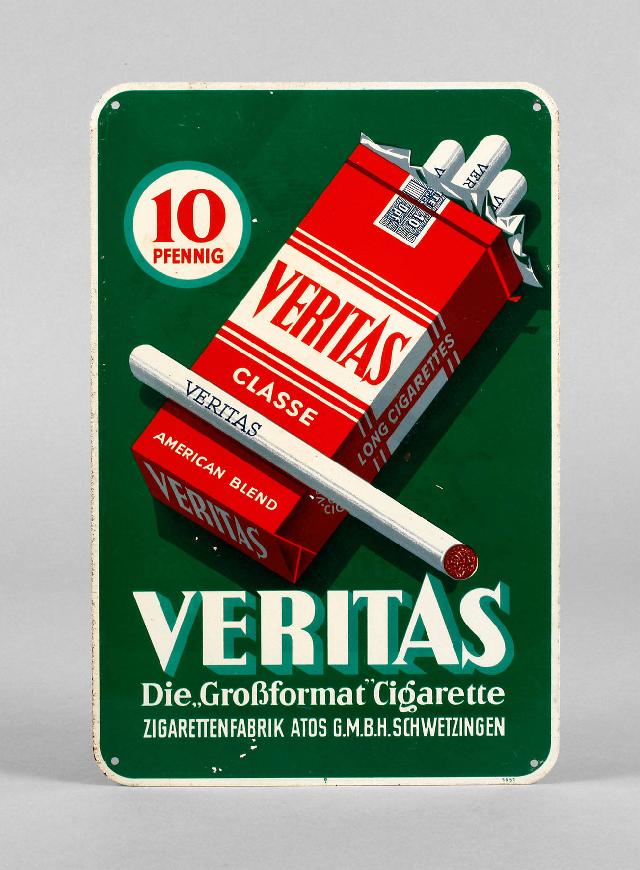 Blechschild Veritas Zigaretten