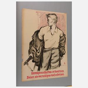 Drei Propagandaplakate