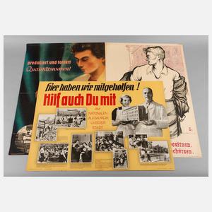 Drei Propagandaplakate