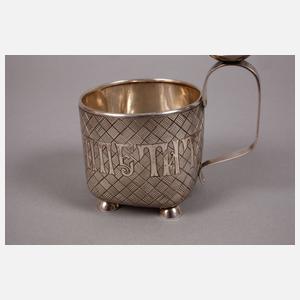 Russland Teeglashalter und Löffel