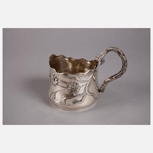 Russland Teeglashalter Silber