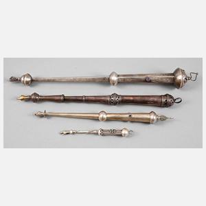 Judaika vier Thorazeiger Silber