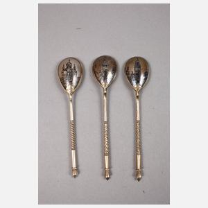 Konvolut russische Silberlöffel