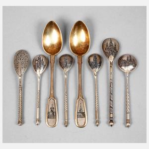 Konvolut russische Silberlöffel