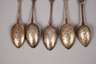 Fünf russische Silberlöffel