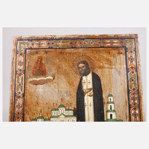 Ikone Heiliger Serafim von Sarov