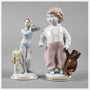 Zwei Porzellanfiguren St. Petersburg