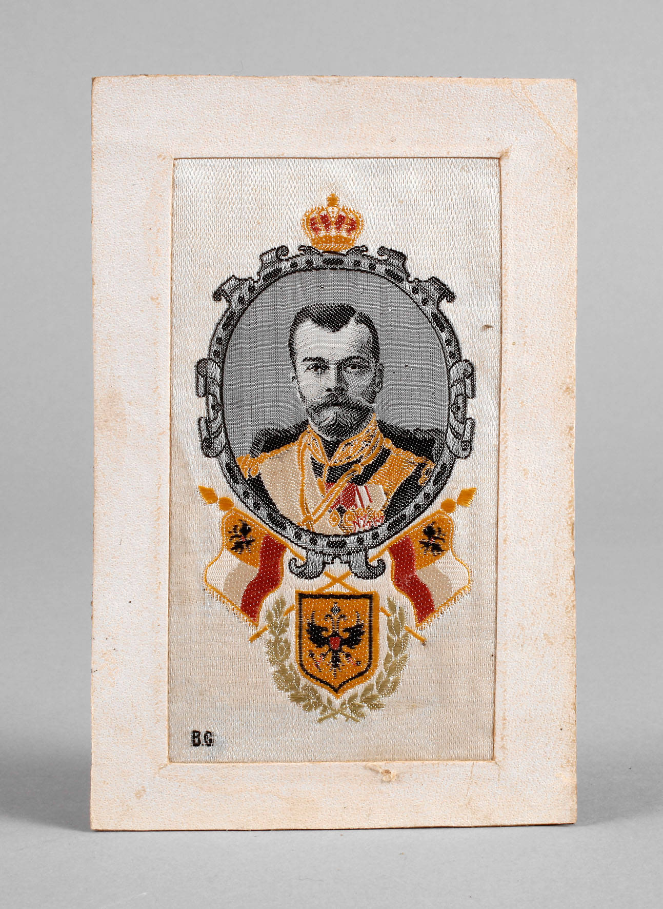 Seidenstickerei Nikolaus II.