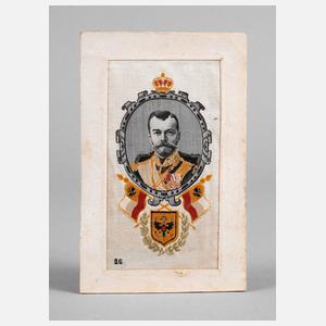Seidenstickerei Nikolaus II.