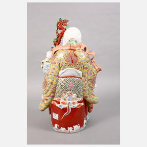 Große Porzellanfiguren Sanxing