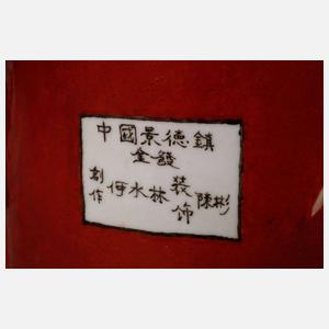 Große Porzellanfiguren Sanxing