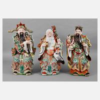 Große Porzellanfiguren Sanxing111