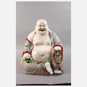 Große Porzellanfigur Budai