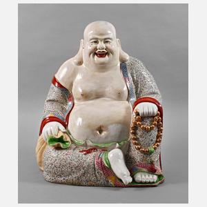 Große Porzellanfigur Budai