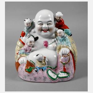 Porzellanfigur Budai