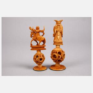 Schachspiel Elfenbein