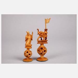 Schachspiel Elfenbein