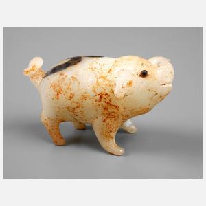 Grabbeigabe Glücksschwein