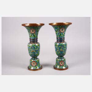Paar Vasen Cloisonné