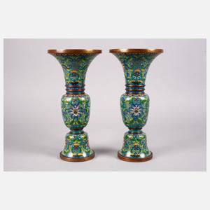 Paar Vasen Cloisonné