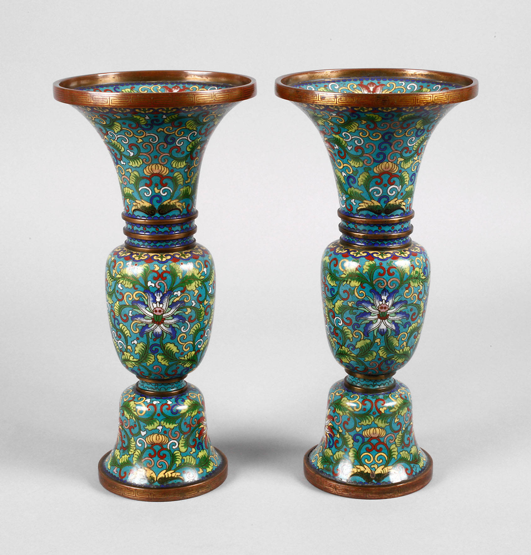 Paar Vasen Cloisonné