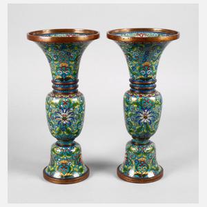 Paar Vasen Cloisonné